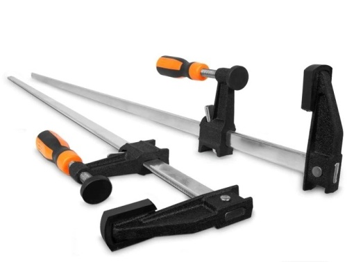 WEN 10236F2 Quick-Adjust 36-Inch Steel Bar Clamps with 2.5-Inch Throat and Micro-Adjustment Handle, Two Pack,Appears New - Lot 18