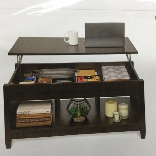 Multifunctional Lift Top Coffee Table w/ Hidden Storage, 3 Cubbies,NEW  - Lot 142