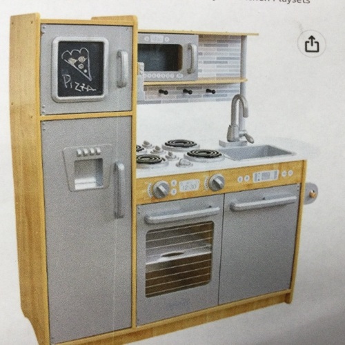  Pretend Play Kitchen Wooden Toy Set for Kids with 11 Accessories,APPEARS NEW - Lot 174