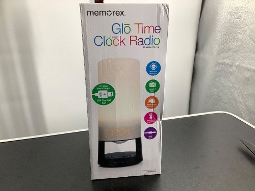 Memorex, Glo Time Clock Radio, Lot of 2, Appears New  - Lot 129