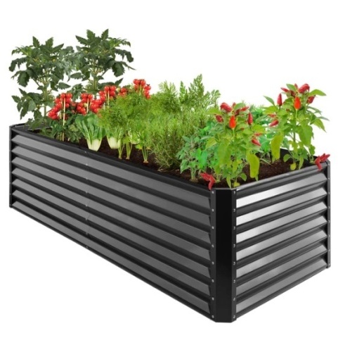 Outdoor Metal Raised Garden Bed for Vegetables, Flowers, Herbs - 6x3x2ft, Appears New - Lot 152