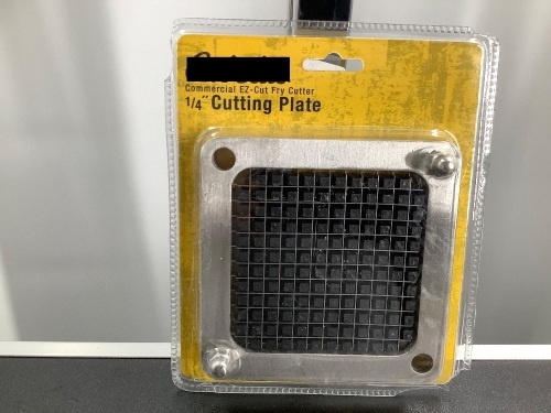 Commercial EZ-Cut Fry Cutter, 1/4" Cutting Plate, Appears New - Lot 197