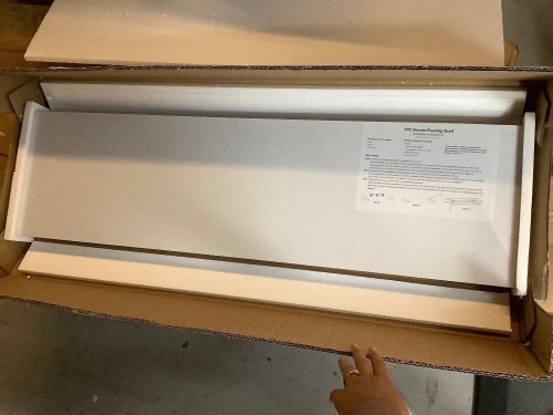 PVC Veneer Floating Shelf, Appears New - Lot 217