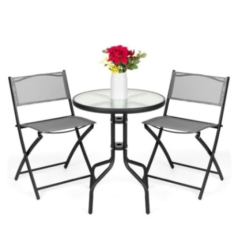 3-Piece Bistro Set, Gray - Lot 86