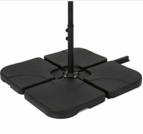 Best Choice Products SKY3257 4-Piece Cantilever Offset Patio Umbrella Stand Square Base Plate Set - Lot 21