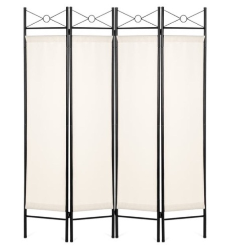 4-Panel Folding Privacy Screen Room Divider Decoration Accent, 6ft - Lot 31