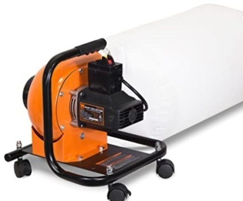 WEN 3401 5.7-Amp 660 CFM Dust Collector with 12-Gallon Bag and Optional Wall Mount - Lot 34