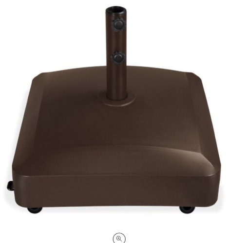 Best Choice Products Fillable Mobile Umbrella Base Heavy Duty Market Stand w/ 4 Wheels, 2 Locks, 137lb Capacity - Bronze - Lot 37