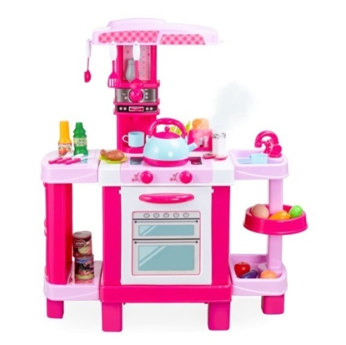 Pretend Play Kitchen Toy Set for Kids with Water Vapor Teapot - Lot 38