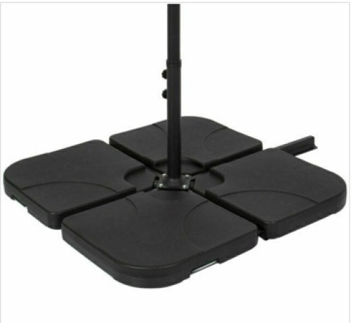 Best Choice Products SKY3257 4-Piece Cantilever Offset Patio Umbrella Stand Square Base Plate Set - Lot 41