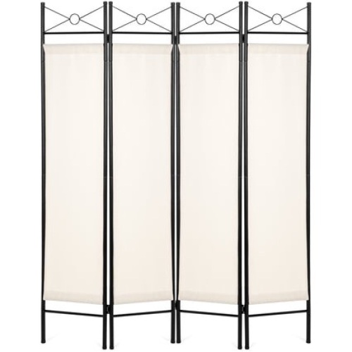 BCP. SKY. 5693 : 4 Panel  Folding Privacy Screen Room Divider  Decoration  Accent  6 Ft  - Lot 349