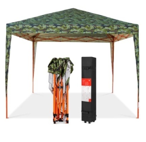 Outdoor Portable Pop Up Canopy Tent, 10x10ft, Camo - Lot 54