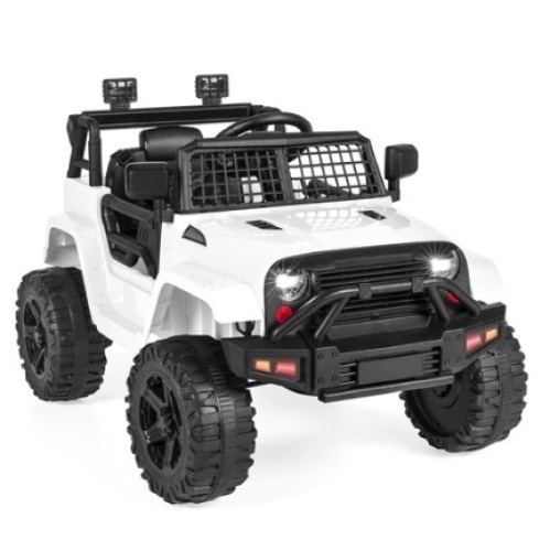12V Kids Ride-On Truck Car, White - Lot 104