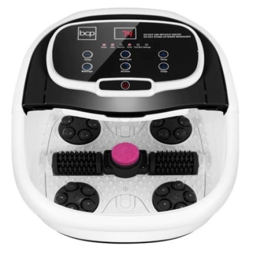 Automatic Heated Shiatsu Massage Foot Bath Spa , Color Unknown - Color May Vary From Photo - Lot 125