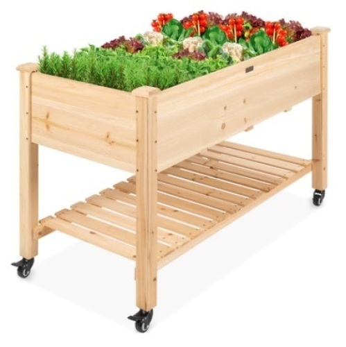 Elevated Wood Planter - Lot 158