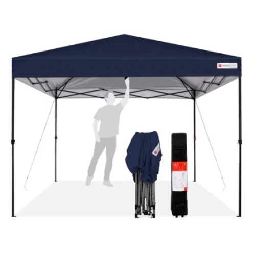 One-Person Setup Instant Pop Up Canopy,10x10ft, Blue - Lot 173