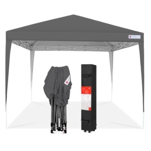 Outdoor Portable Pop Up Canopy Tent, 10x10ft, Dark Gray - Lot 174
