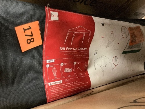 Outdoor Portable Pop Up Canopy Tent, 10x10ft - Lot 178