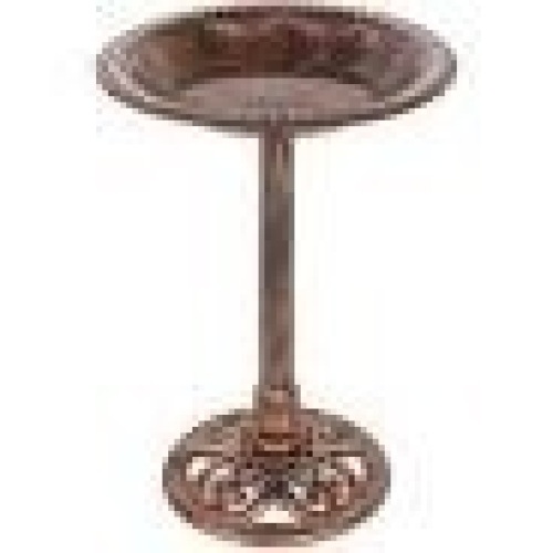 BCP. SKY. 4606  :  Best Choice Products  OutDoor Rustic  Pedestal Bird Bath Accent For Garden  - Lot 314