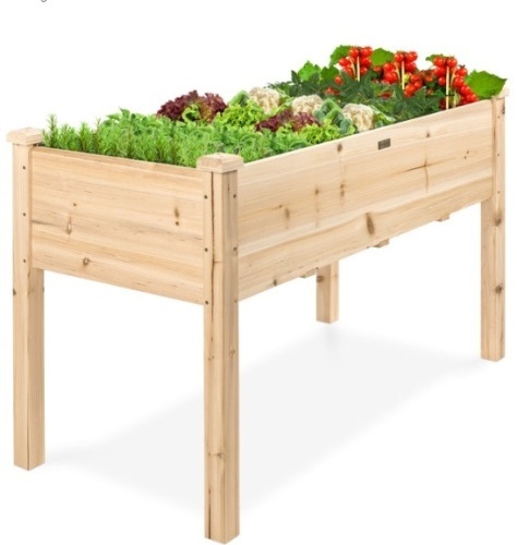Raised Garden Bed, Elevated Wood Garden Planter Stand, 48x24x30 In. - Lot 215