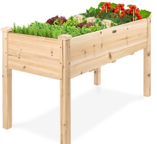 Raised Garden Bed, Elevated Wood Garden Planter Stand, 48x24x30 In. - Lot 220
