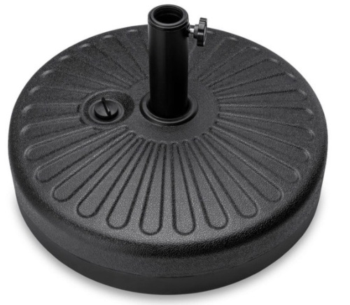 Plastic Patio Umbrella Base Pole Holder Accessory w/ Adjustable Knob - Lot 252