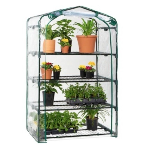 4-Tier Mini Portable Indoor Outdoor Greenhouse, 40in - Lot 541