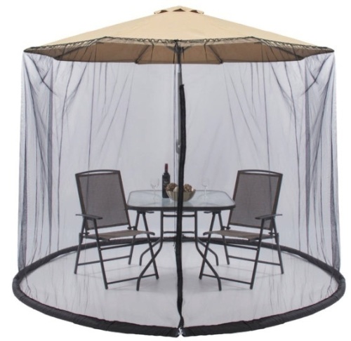 Adjustable Bug Net Accessory for Patio Umbrella w/ Zippered Door - 9ft - Lot 291