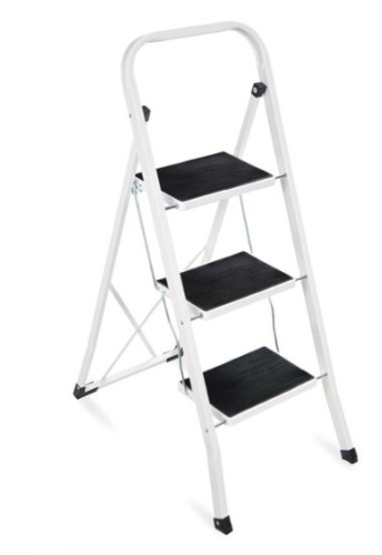 3-Step Portable Folding Step Ladder w/ Non-Slip Feet, 330lb Capacity - Lot 409