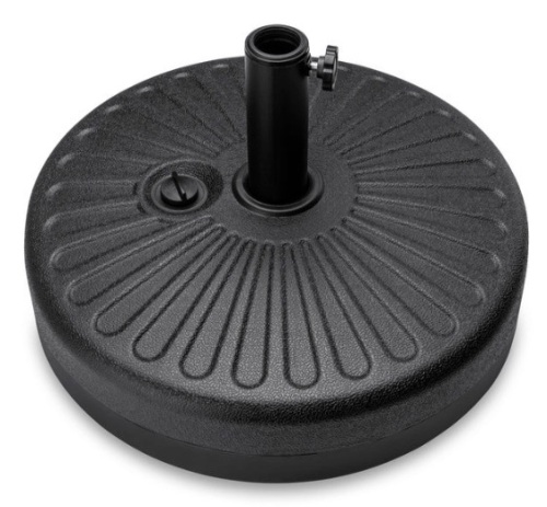 Plastic Patio Umbrella Base Pole Holder Accessory w/ Adjustable Knob - Lot 418