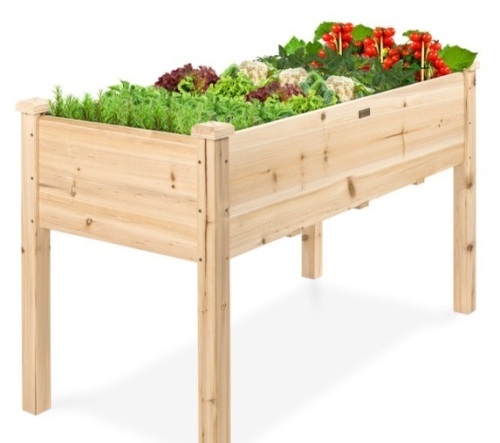 Raised Garden Bed, Elevated Wood Garden Planter Stand, 48x24x30 In. - Lot 425