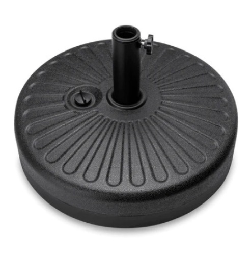 Plastic Patio Umbrella Base Pole Holder, Black - Lot 487