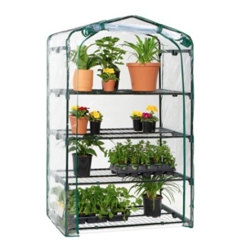 4-Tier Mini Portable Greenhouse, 40in - Lot 498