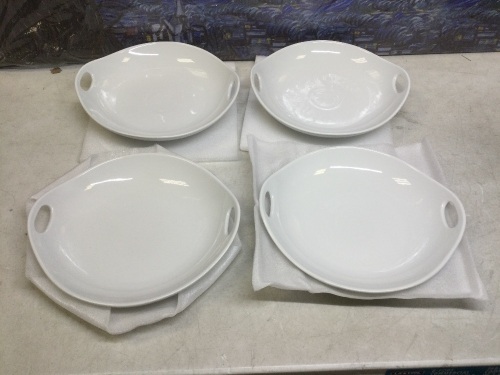 12" Serving Platter Set with Handles, Set of 4 - Appears New  - Lot 305