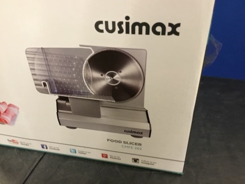 Cusimax Electric Food Slicer CMFS-202 - Appears New  - Lot 353