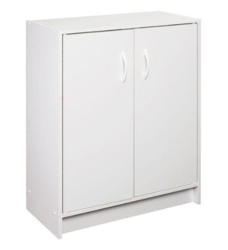 ClosetMaid White Wood Look 2-Cube Storage Organizer 32" x 24" x 12" - Appears New  - Lot 366