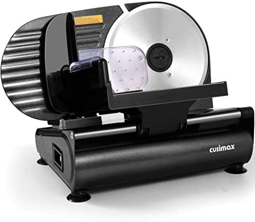 Cusimax 200W Electric Deli Food Slicer with 7.5" Removable Stainless Steel Blade - Appears New  - Lot 367
