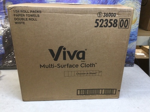 Viva Multi-Surface Cloth Choose-A-Sheet Paper Towels, 24 Rolls - New/Unopened - Lot 389