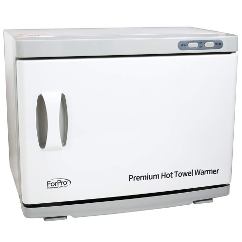 ForPro Professional Collection Premium Hot Towel Warmer, Extra Large Capacity, Two Stainless Steel Racks, White - Appears New   - Lot 523