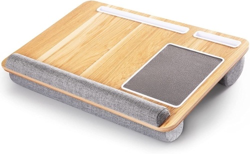 Huanuo Lap Desk Fits up to 17" Laptop, Built in Mouse and Wrist Pad, Tablet & Phone Holder - Appears New  - Lot 535
