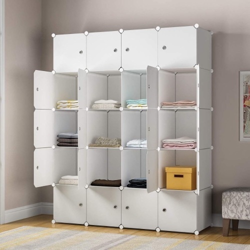 Kousi 20 Cube Storage Organizer Shelves, White - E-Comm Return, Appears New  - Lot 616