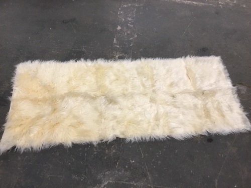 Fur Rug Approx 56" x 25" - E-Comm Return, Appears New  - Lot 843