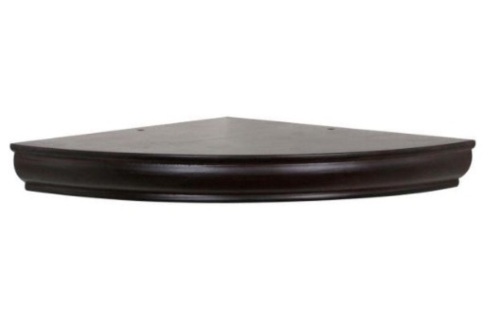 Floating Corner Shelf 12" x 1-3/4" Espresso - Appears New  - Lot 1080