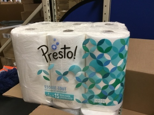 Presto! Paper Towels, 12 Rolls - New - Lot 796