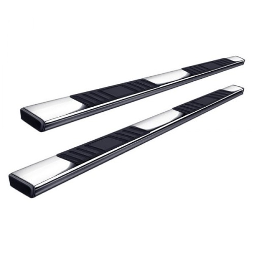 TrailFX A4018S 4" T4 Series Cab Length Polished Trapezoid Step Bars - E-Comm Return, Appear New  - Lot 1118