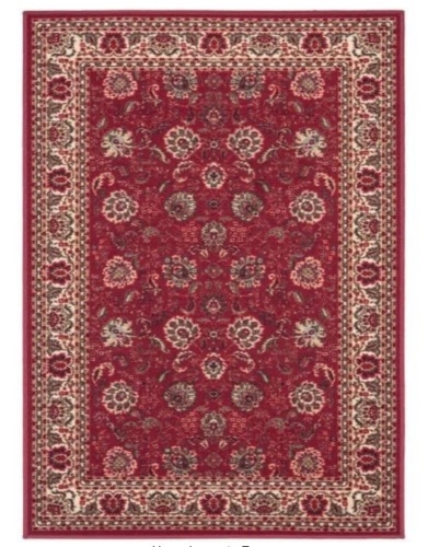 Ottohome Collection Traditional Floral Design Dark Red 8 ft. x 10 ft. Area Rug - Appears New  - Lot 375