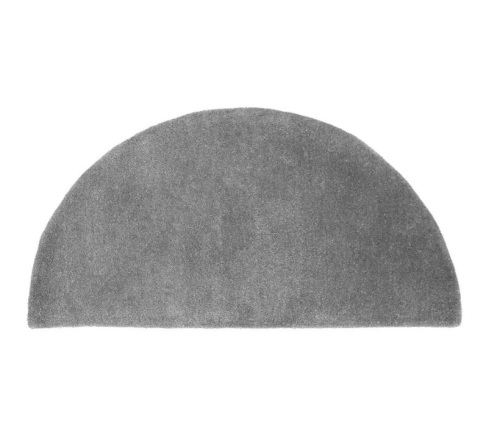 Minuteman Half Round 44'' x 22'' Hearth Rug, Dove Gray - Appears New  - Lot 630