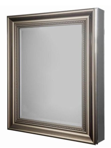 Glacier Bay 24" x 30" Framed Recessed or Surface-Mount Bathroom Medicine Cabinet in Brushed Nickel - E-Comm Return, Appears New  - Lot 1098