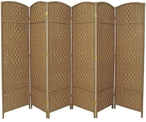RHF 6' Extra Wide 6 Panel Room Divider - E-Comm Return, Appears New in Damaged Box  - Lot 1109