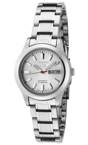 Seiko Women's SYMD87 Seiko 5 Automatic Light Silver Dial Stainless Steel Watch, Appears New - Lot 163